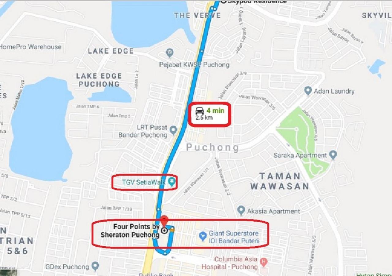 Puchong Skypod Residence, 1-5 Pax Cozy Unit, Walking Distance To Ioi Mall, 10Min Drive To Sunway Exteriör bild